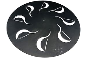 FireDial Baffle Plate Heat Management System for Charcoal BBQ and Barbecue Smokers