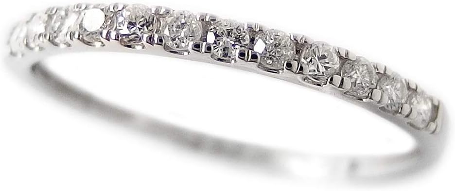 ダイヤモンド リング ハーフエタニティ 0.15ct プラチナ Pt950 エタニティリング 0.15カラット シンプル 指輪 (1