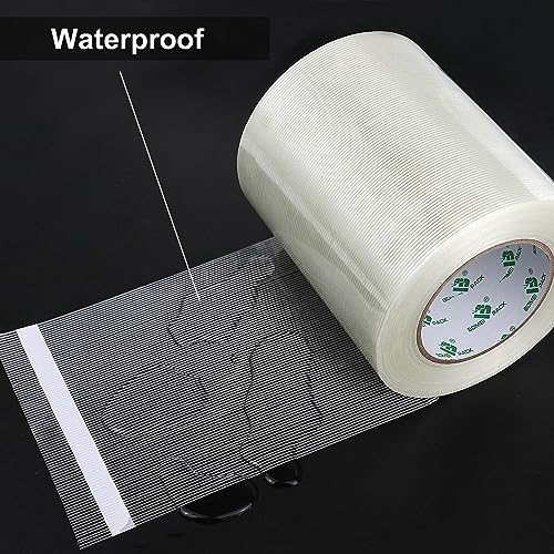Image of BOMEI PACK Wide Strapping Tape 6Inch, Heavy Duty Reinforced Packing Tape, Fiberglass Filament Tape 60yds 5.5Mil