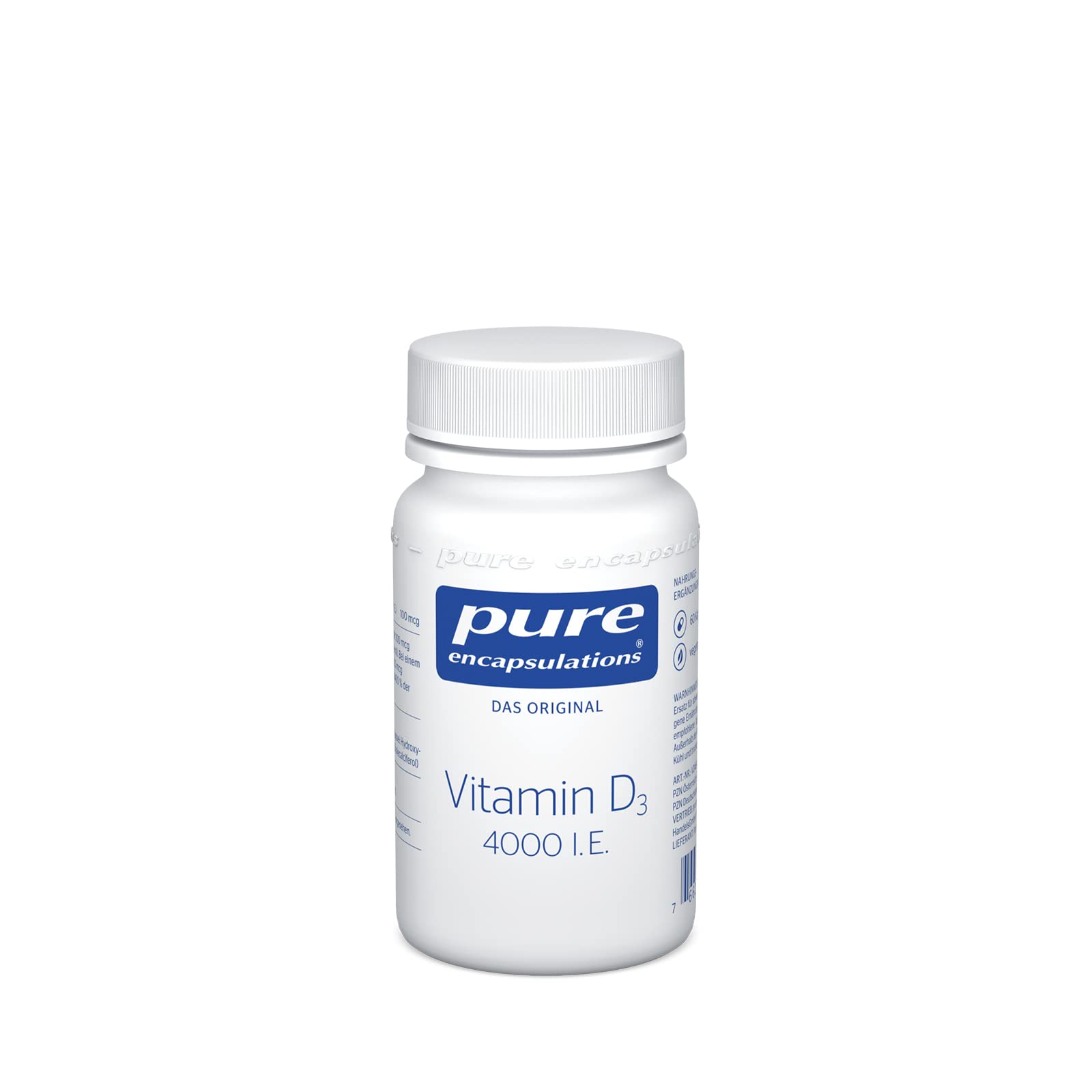 Pure Encapsulations Vitamin D3 4000 I.E. 100 µg, 60 Kapseln