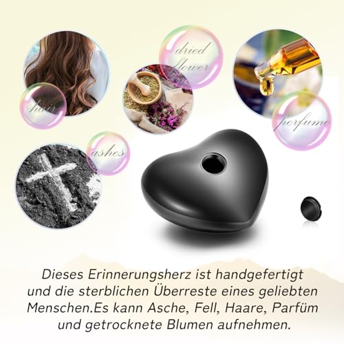 QGJNSGC Cat Urn Dog Animal Urn for Dogs Heart Shape (Black), Black Bird - Image 4