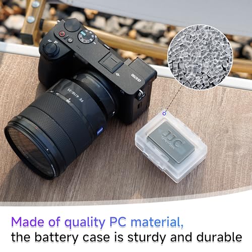 Image of JJC Camera Battery Case Holder for Canon Nikon Sony Fuji Camera Batteries
