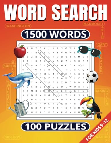 Word Search for Kids: 100 Puzzle Activity Book for Pre-Teen Boys and Girls
