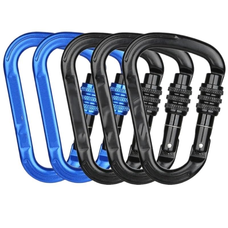 Mosquetón for Exteriores de 25 kN con Conector de Seguridad y Cierre con Resorte.(Screw-5pcs)
