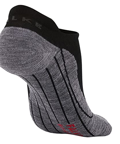 Foto von FALKE Damen Wandersocken TK5 Wander Invisible W In Wolle Funktionsmaterial antiblasen dünn 1 Paar, Schwarz Black-Mix 3010, 39-40