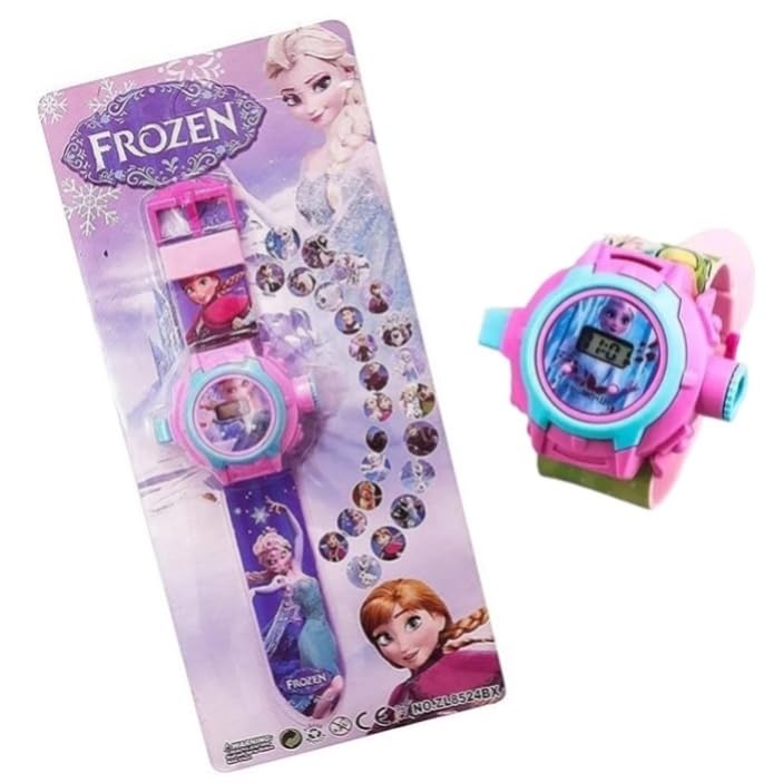 Image of Acnos Brand- Digital 24 Images Projector 7 Character Watch for Kids Boys Rubber Material Watch Diwali Gift Birthday Return Gift Best Digital Toy Watch for Boy's Girl's