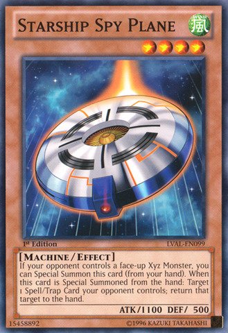 YU-GI-OH! - Starship Spy Plane (LVAL-EN099) - Legacy of The Valiant - 1st Edition - Common