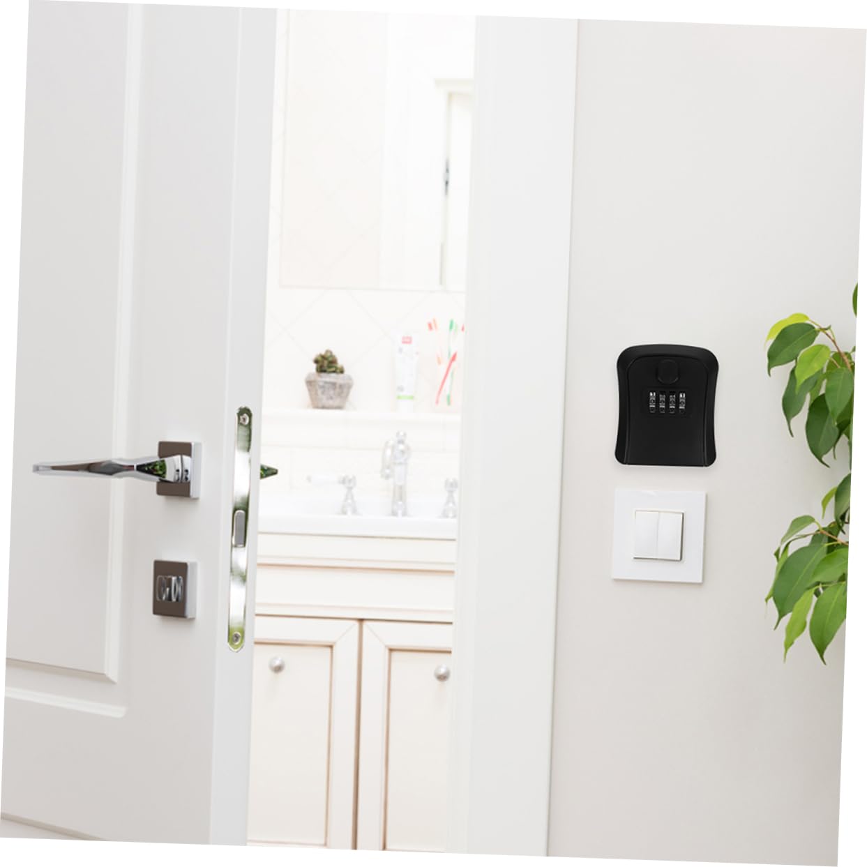 Tofficu 6pezzi Scatola Portachiavi Con Codice Combinato Sicura Per Esterni Realizzata Facile Da Resettare Design Unico Per Maggiore Sicurezza
