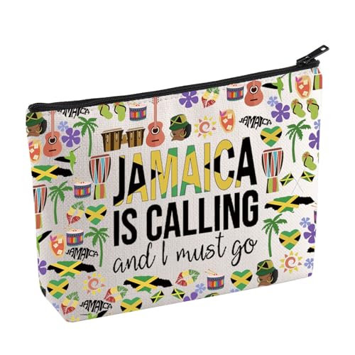Jamaica Vacation Makeup Bag Jamaica Lovers Cosmetic Bag Jamaica Travel Gift Girls Trip Gift Jamaica Souvenirs Gift for Traveler (Jamaica)