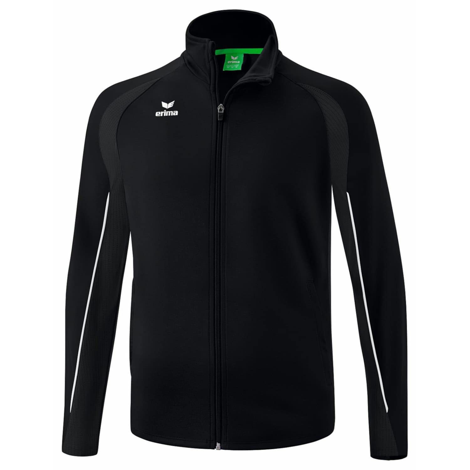 Erima Unisex Kid's Liga Star Polyester Training Jacket, Black/White, 152