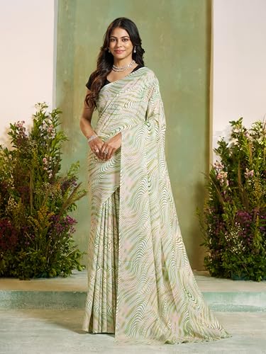 Image of Garden Vareli Art Silk Abstract Printed Saree