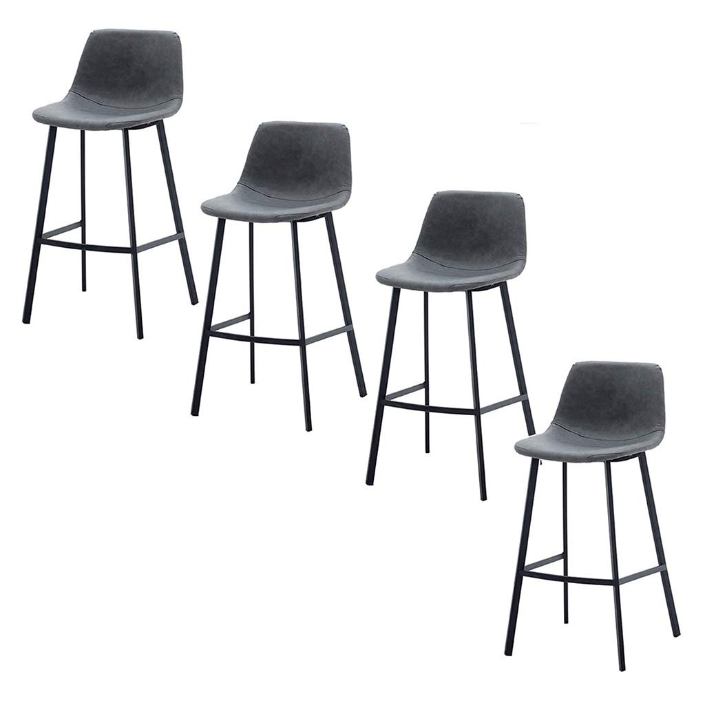 Amazon｜4脚セット 北欧風バーチェア 金属製キッチンハイカウンター