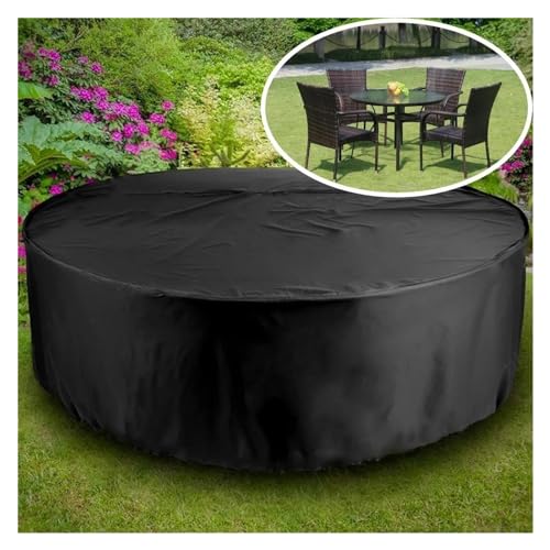 Protection table jardin canapés ronde bâche imperméable extérieure - 4