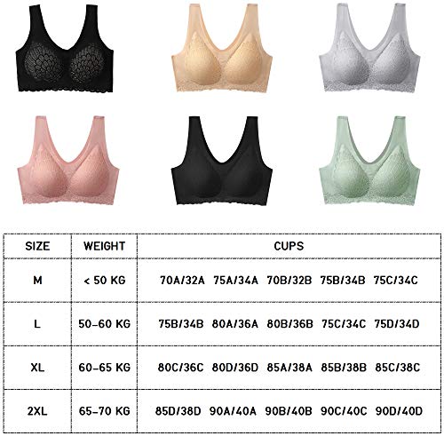 Sutiã feminino com contorno 5D sem fio, roupa íntima respirável de renda, sem costura, para esportes