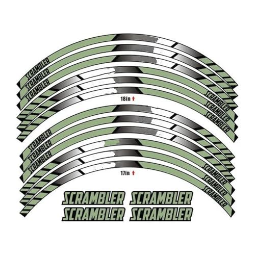 Autocollant Réfléchissant Jante Pneu Roue Ducati Scrambler Adhésif Équipement Course Moto