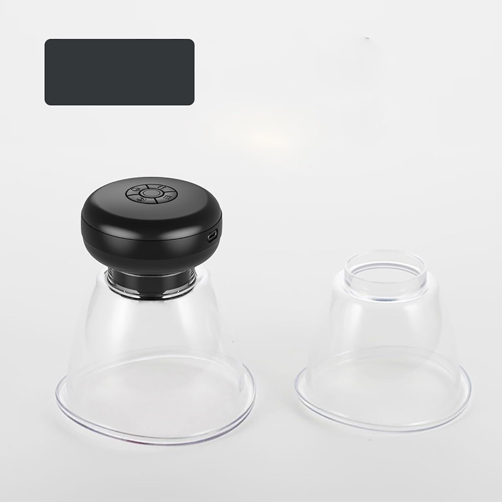60Kpa Super Brustpumpe Vakuum Sex Elektrische Brustmassagegeräte Pumpen Vergrößerung Nippelsauger Brustsauger Mit 3 Vibrationsmotor, Heizmodus Und 9 Saugmodus Sex Toy Für Frauen,Schwarz,Set