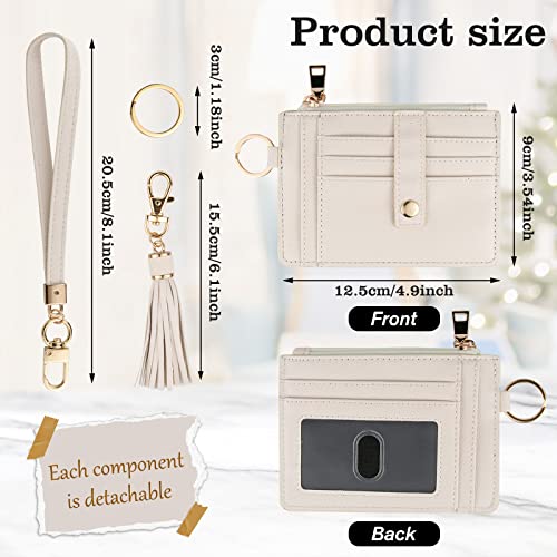 KNGITRYI Small Wristlet Wallets for Women RFID Credit Card Holder Wallet Keychain Wristlet Wallet Credit Card Wallets for Women - Image 3
