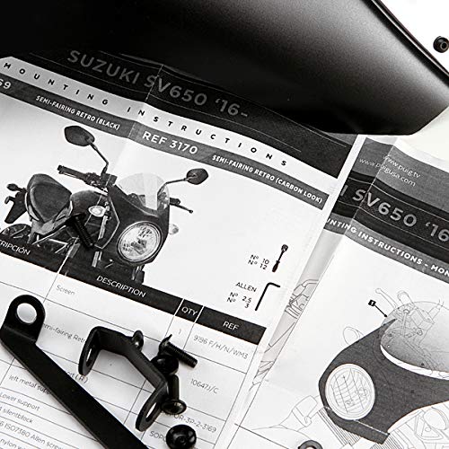 Amazon | Puig 3169H RETRO FAIRING [SMOKE] SV650 (16-20) プーチ