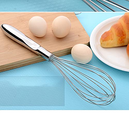 Batidor de huevos de acero inoxidable para el hogar con mango ergonómico y cómodo, con gancho de cola, exquisita mano de obra