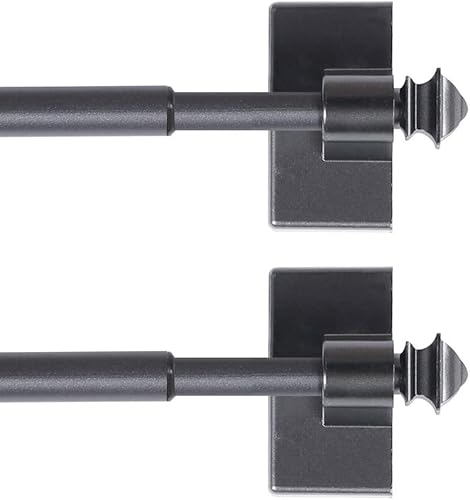 Miniatura 9 de H.VERSAILTEX Paquete de 2 barras de cortina magnéticas para puertas de metal, barras multiusos para ventanas pequeñas, cafeterías y lugares de acero