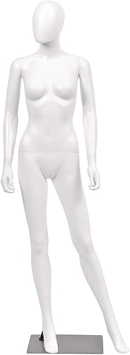 Giantex Maniquí femenino de 5.8 pies, torso realista con cuerpo ajustable, forma de vestido desmontable para tiendas minoristas de moda,