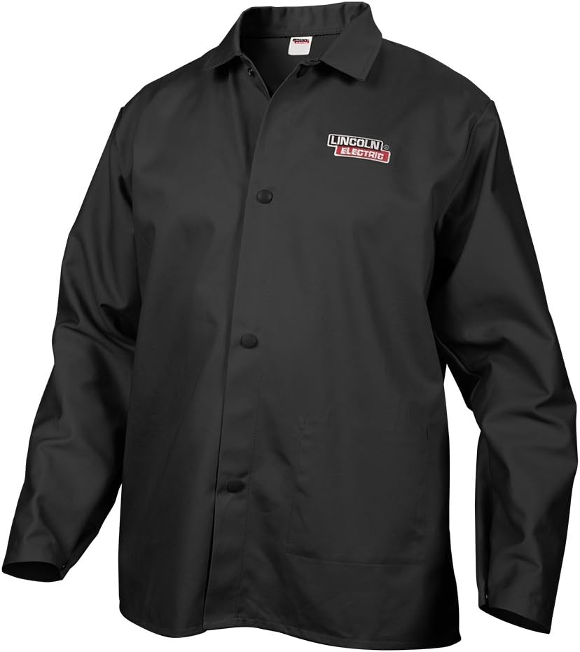 Lincoln Electric Black Flame-Resistant Cloth Welding Jacket