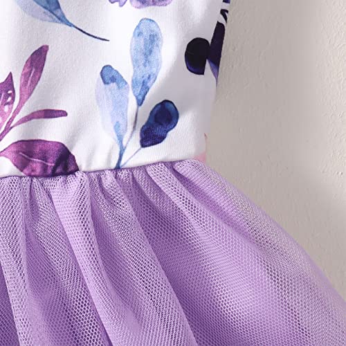 Toddler Baby Girls Tutu Dresses Ruffle Sleeveless Floral Princess Dress Summer Clothes Outfits3
