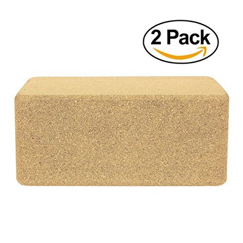 Buy KNIVEL Multipurpose Cork Wood Yoga Blocks Set Yoga Exercise