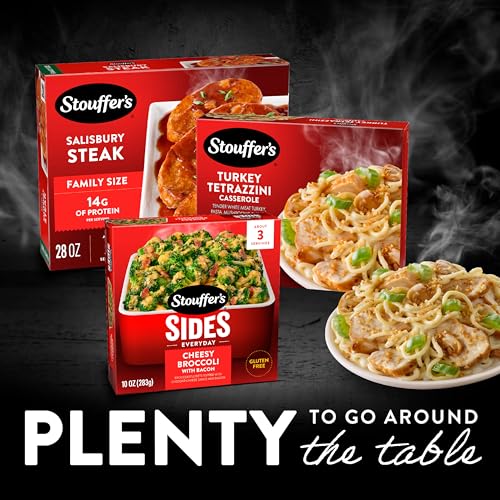 Stouffer’s Turkey Tetrazzini, Single Serve, Frozen Turkey Casserole, Oven or Microwave Dinners, Single Frozen Meals