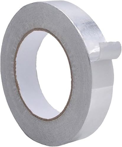 WOD AFTR36 Cinta de papel de aluminio - 1 pulgada x 150 pies (2.8 mils) Cinta selladora reflectante con escudo térmico, ideal para aislamiento y