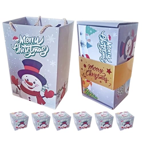 Huchas de Navidad, de dulces para de Navidad, plegable para vacaciones, hogar, familia, niños, celebración, chocolate, joyería, boda, galletas, dulces, vinos