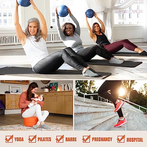 Yeug HOBH-124 Grip Socks For Women Non Slip Pilates Socks For Pilates, Ballet, Barre, Barefoot, Hospital Anti Skid Ankle Yoga Socks thumb #5