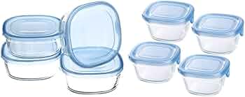 Amazon｜【セット買い】 iwaki(イワキ) 耐熱ガラス 保存容器 アクア