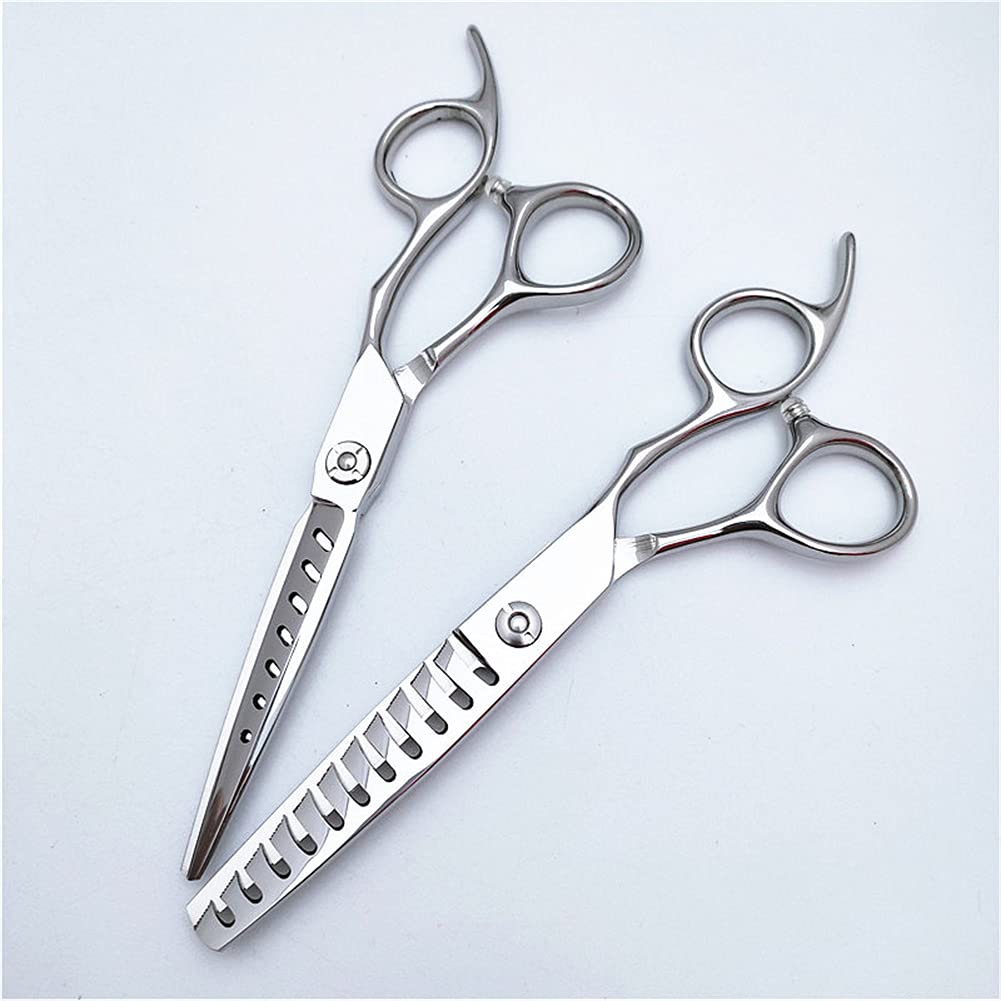 Ciseaux De Ciseaux De Cheveux Et Ciseaux À Ciseaux De Cheveux, Ciseaux De Coupe De Cheveux en Acier Inoxydable De 6,0 Pouces, Barbiers Ou Usage Domestique, Lumière Et Forte