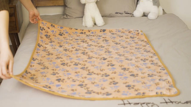 4 Pcs Pet Blanket Dog Puppy Blanket Paw Print Fleece Blanket for Small Medium Large Pet Dog Cat Warm Soft Sleep Mat… - Image 8