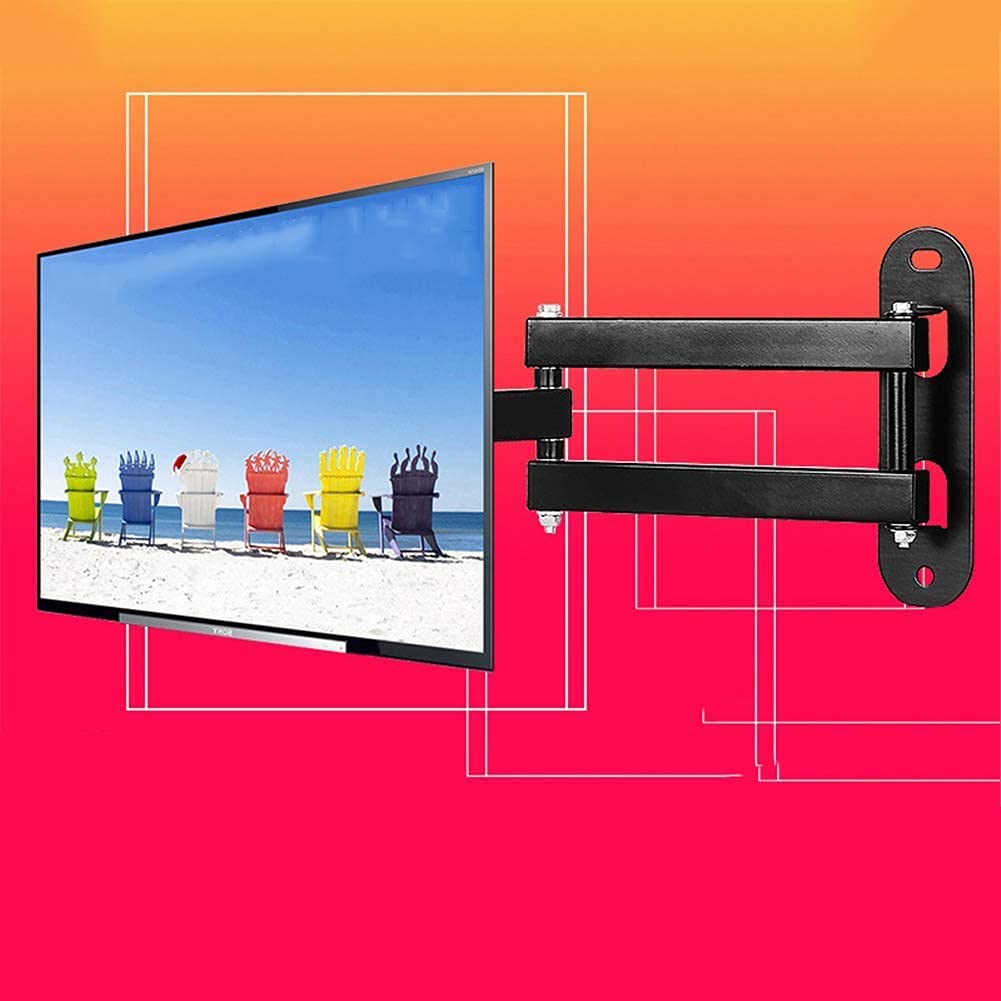 Uchwyt do telewizora, solidny uchwyt ścienny do telewizora z pełnym ruchem pasuje do większości płaskich ekranów LED LCD 25.4-68.6 cm. Przegubowy uchwyt ścienny do telewizora mieści 10 kg 100 x 100