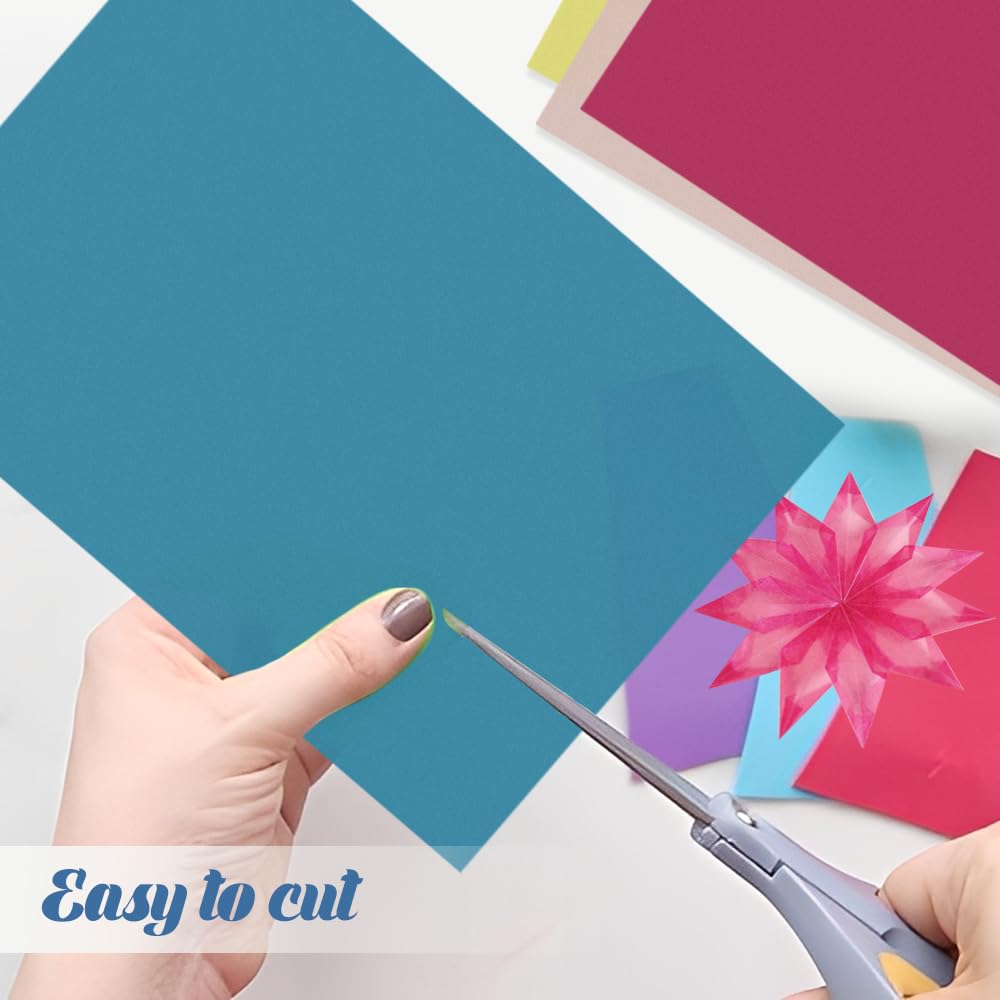 HMCEY 20 Feuilles Papier Transparent Couleur 29.7 X 21 cm,Cartonné A4 Papier Loisir Creatif,Papiers Calque Imprimable,Bricolage Papiers Calligraphie,Paper Transparency pour Scrapbooking-20 Couleurs