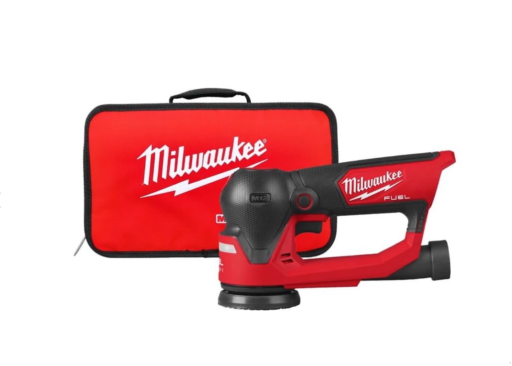 Milwaukee M12FSDR75-0B 12V Brushless 75mm Random Orbit Sander Body Only & Bag 4933498232