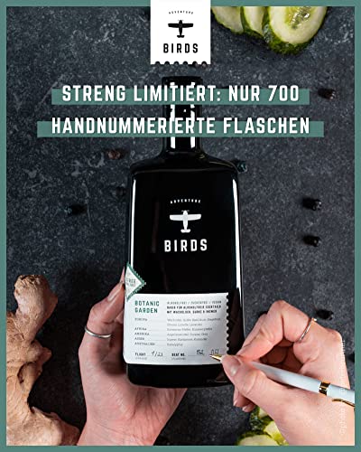 BIRDS Botanic Garden - Alkoholfrei | Mit Wacholder, Gurke & Ingwer | Alkoholfreie Gin Alternative | Handmade aus… – Bild 4