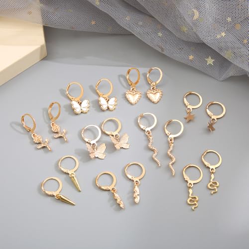 Image of Shining Diva Fashion Combo Set Stylish Drop Earrings for Women and Girls