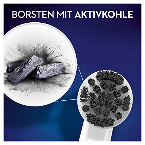 Oral-B Pure Clean Aufsteckbürsten für elektrische Zahnbürste, 8 Stück, mit Aktivkohle-Borsten, Zahnbürstenaufsatz für Oral-B Zahnbürsten – Ansicht 3