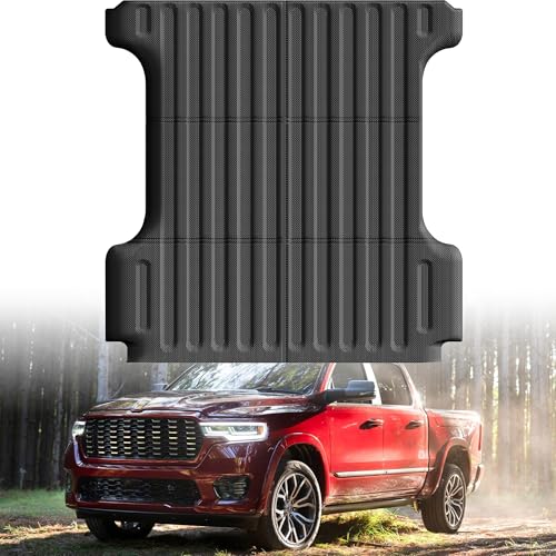 AUTOBULL Truck Bed Mat Bed Liner Fit for Ram 1500/1500 RHO 2019-2026 & RAM 1500 Classic 2019-2024 Short Bed (5.7 FT / 67.4inches) Not for Rambox All Weather Protection TPE Pickup Car Bed Mat