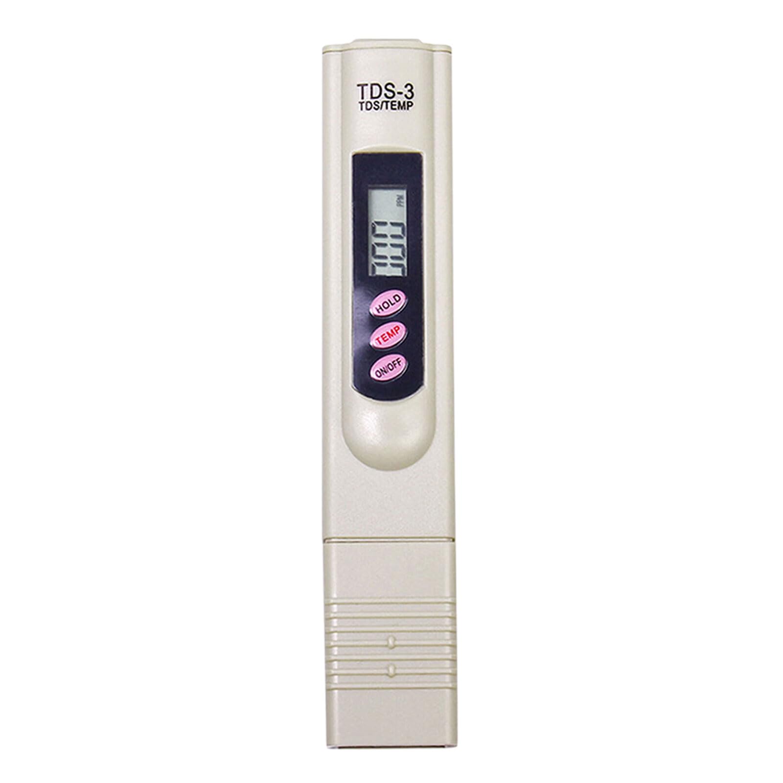 LCD PPM Meter Pen with Hold Function and Temperature Reading for Drinking Water, Aquarium, Pool and Home Checks Ppm Checker Dissolved Solids Meter Tap Filter Aquarium Pool Drinking Home Utility Hold