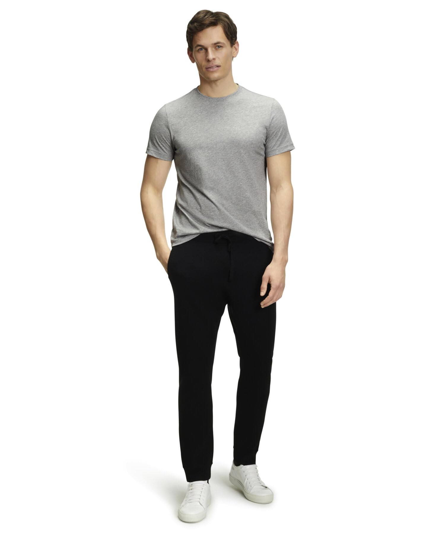 Falke Basic Round Neck M S/S SH Algodón Suave Manga Corta Cómoda Ligera Camiseta Hombre (Pack de 1)