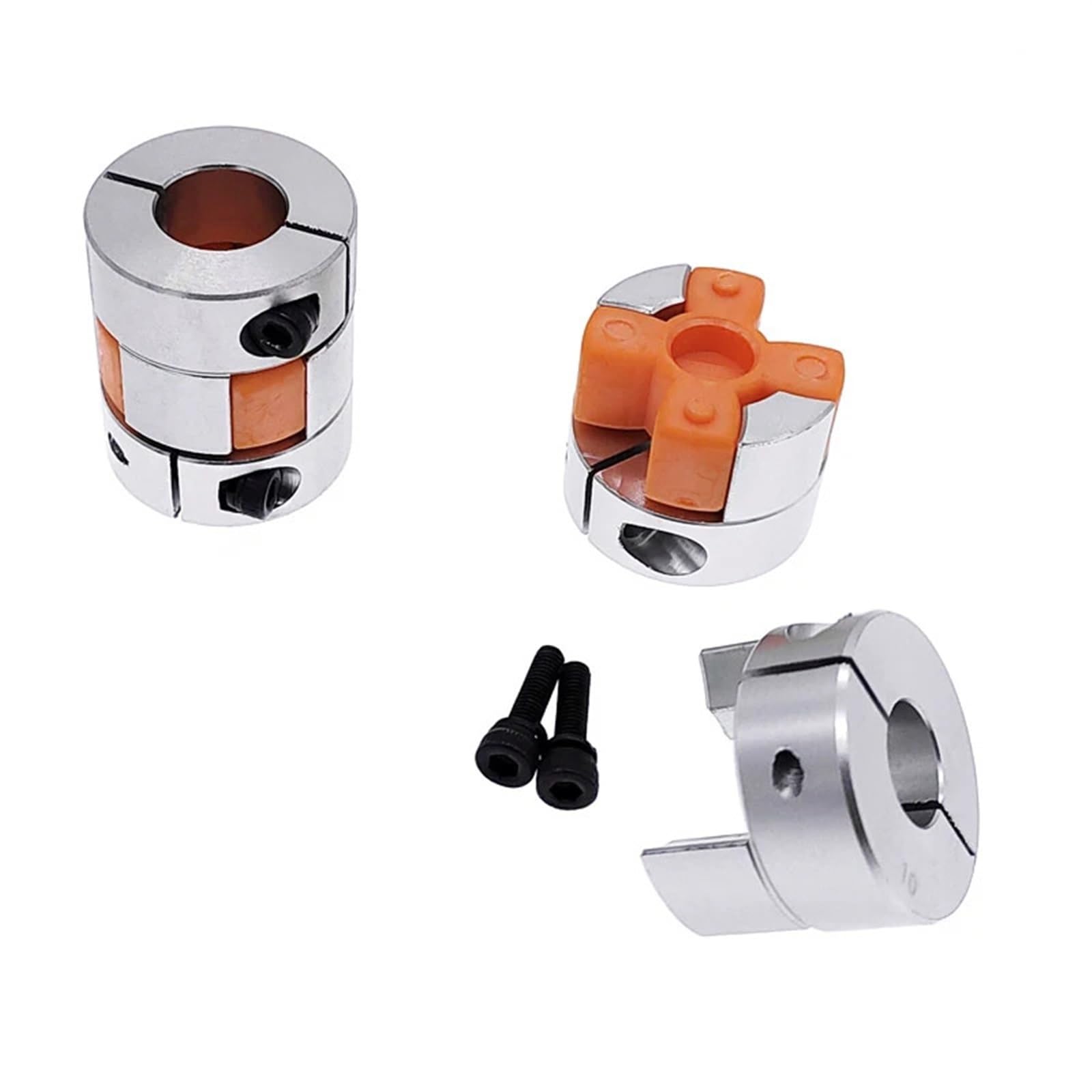 D25L30 6.35/8/9.5/10/12mm couplage prune moteur pas à pas coupleur d'arbre à mâchoire Flexible coupleur d'arbre 1 pièces(12x12)