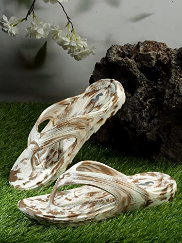 SOLETHREADS ORTHO ELITE MARBLE L | Durable | Sturdy | Light | Comfortable | Shock Absorbent | Slippers | Flip Flops for Women