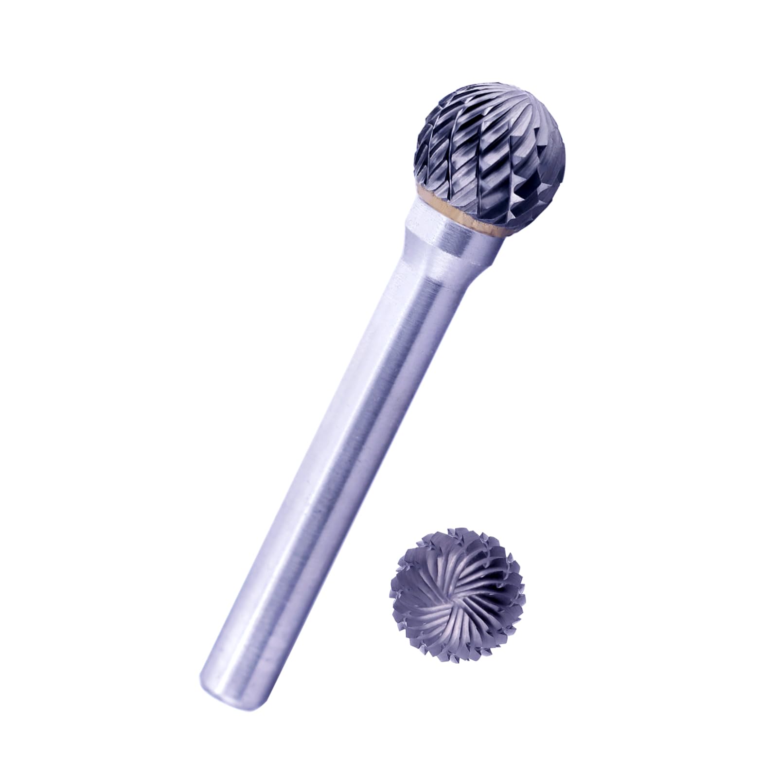 Tungsten Carbide Burr Bit 1/4" Shank Flame Sharp End Single Flute Carbide Rotary File Bits for Metal Working, Deburring, Grinding, Polishing, Carving and Engraving — Amazon image 21