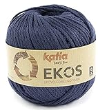 Grosor de aguja: 5,5 - 6,0 Katia Ekos 104 - Lana reciclada (50 g)