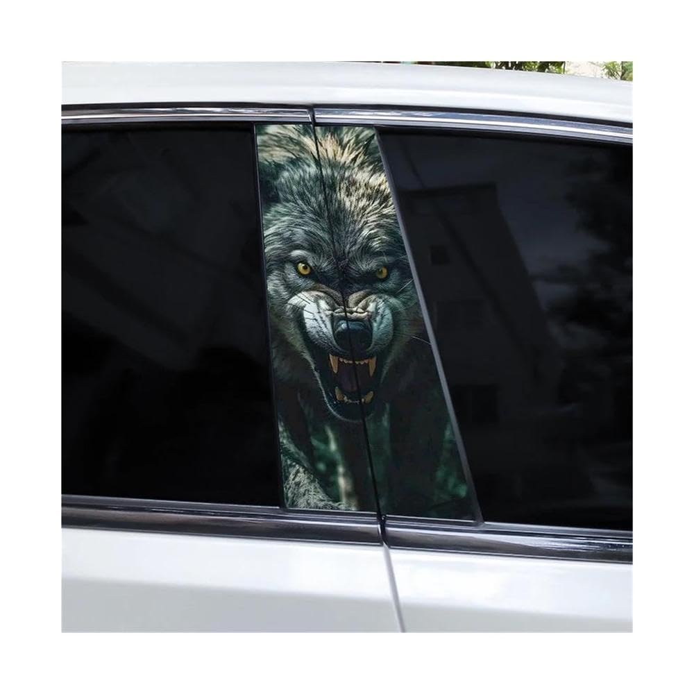 Body Parts 2pcs Animal Car B-Pillar Waterproof Decal(J)
