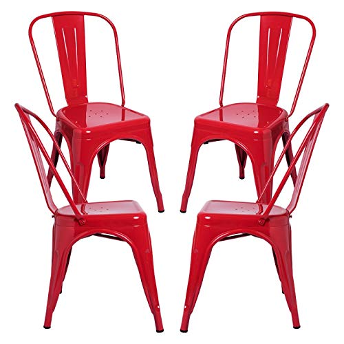 Regalos Miguel - Packs Sillas Comedor - Pack 4 Sillas Torix - Rojo - Envío Desde España